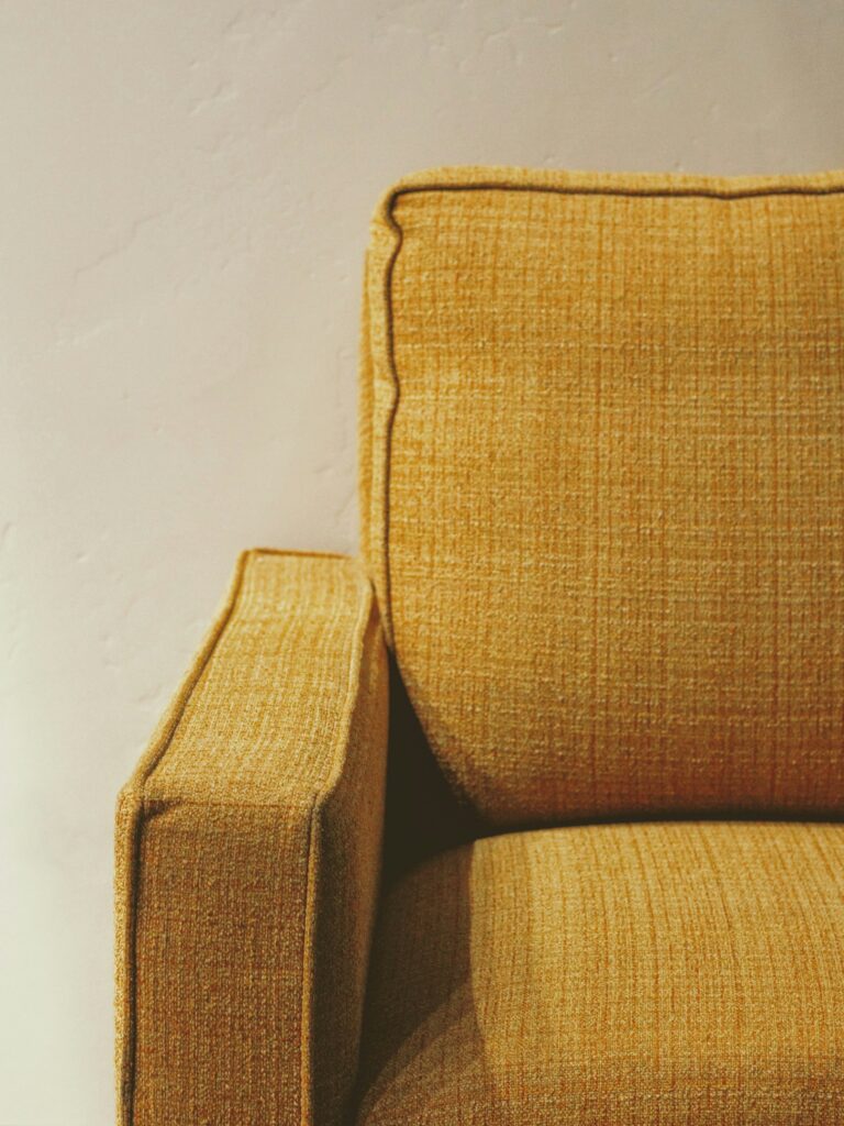 closeup of upholstery to illustrate the content of the article about selecting durable furniture