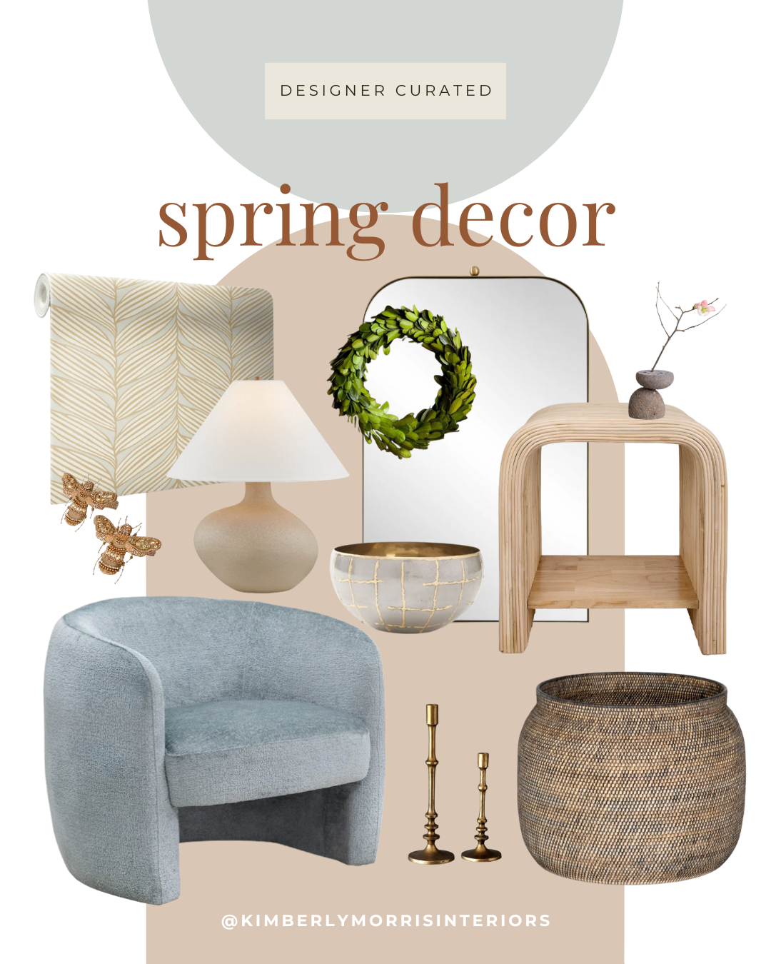 Spring Decor Curated by Interior Designer Kimberly Morris Interiors